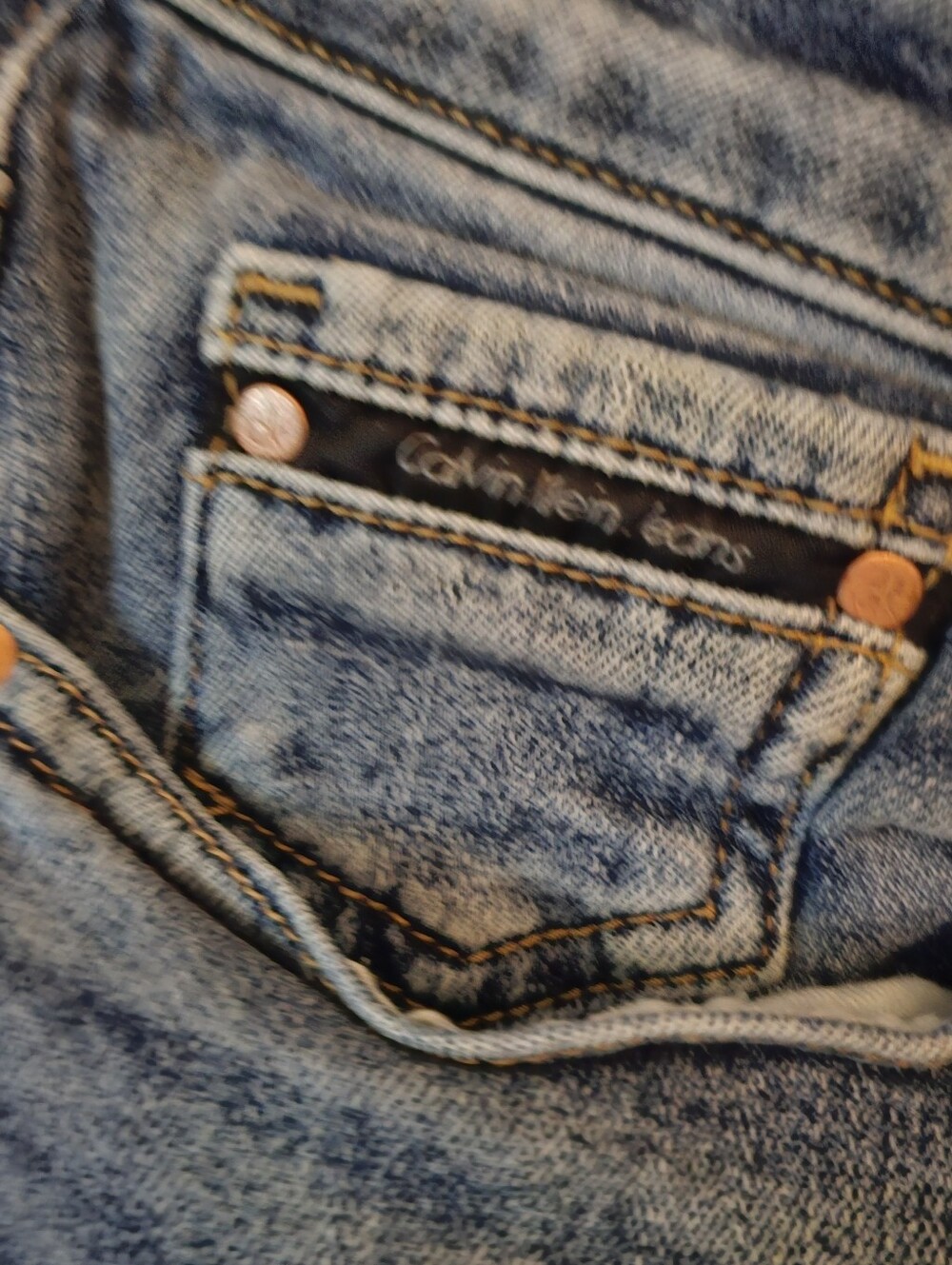 Calvin Klein Women's Slim Boyfriend Blue Denim Stretch Jeans Size 6 - Picture 6 of 9